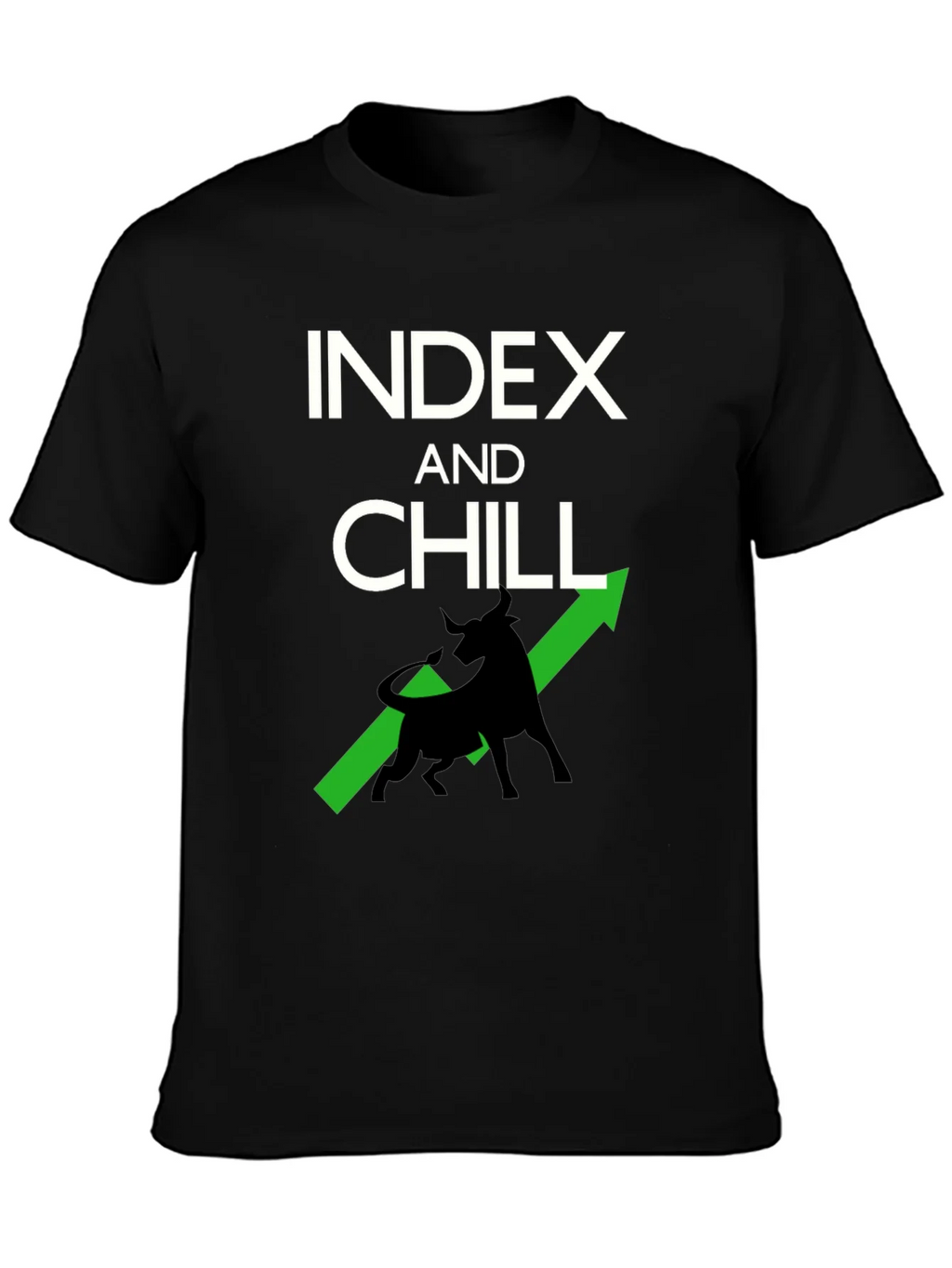 Index and Chill Graphic Tee - Stock Market Bull T-Shirt product image 3