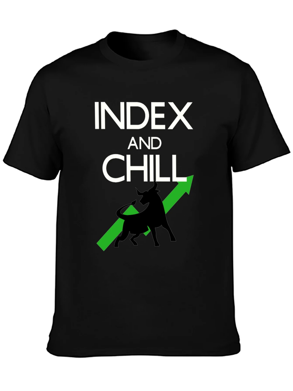Index and Chill Graphic Tee - Stock Market Bull T-Shirt product image 3
