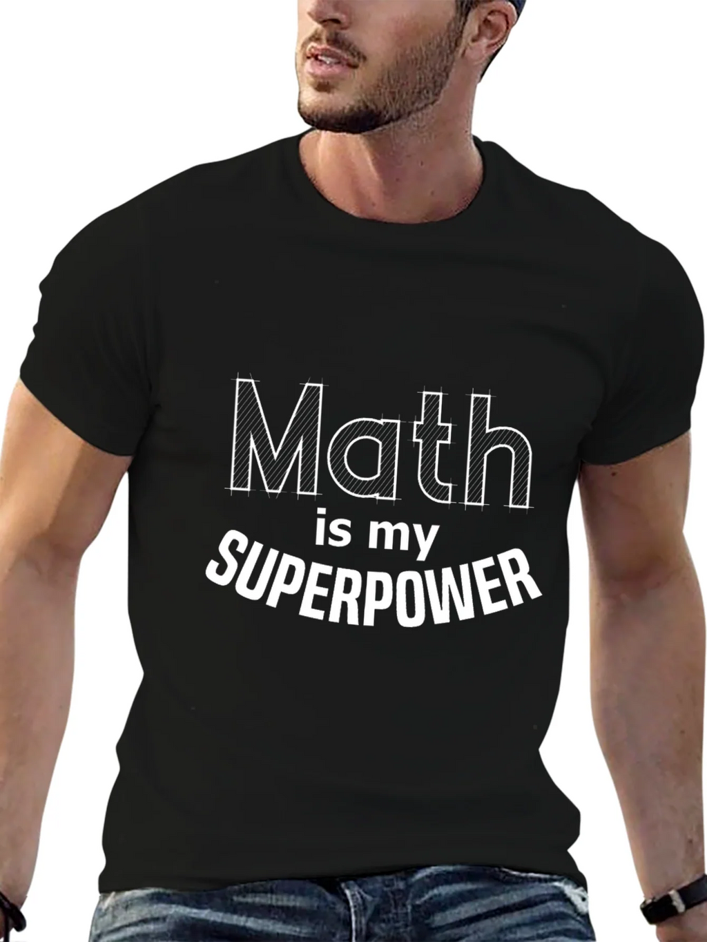 Math is My Superpower Black T-Shirt product image 6