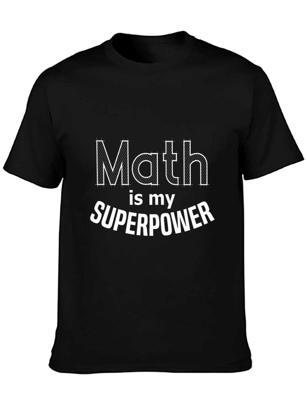 Math is My Superpower Black T-Shirt product image 3
