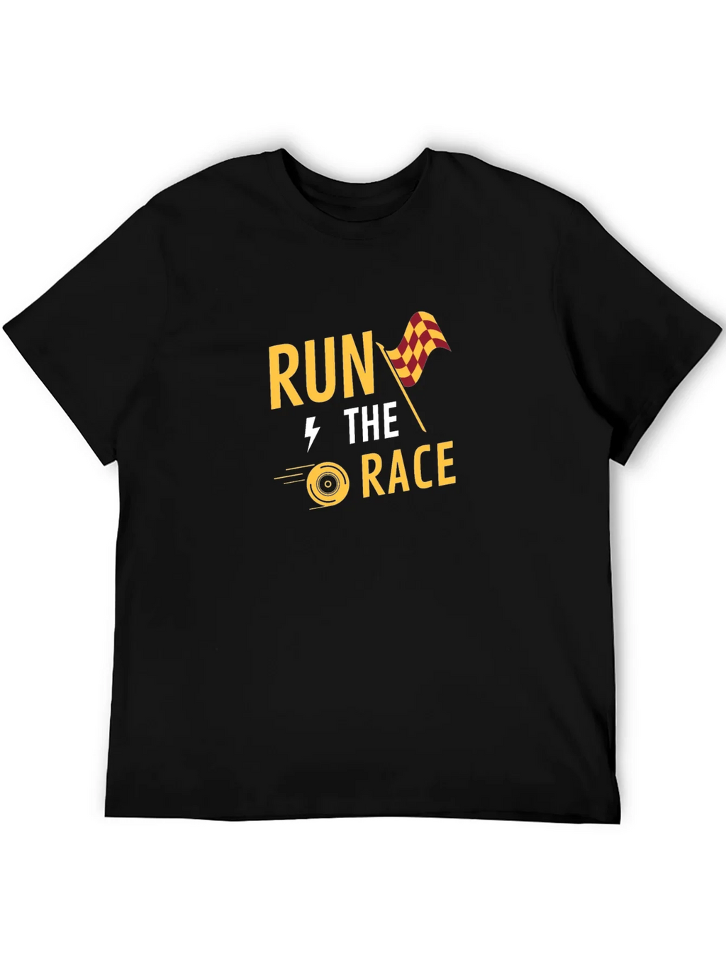 Run the Race Graphic Tee - Black product image 5