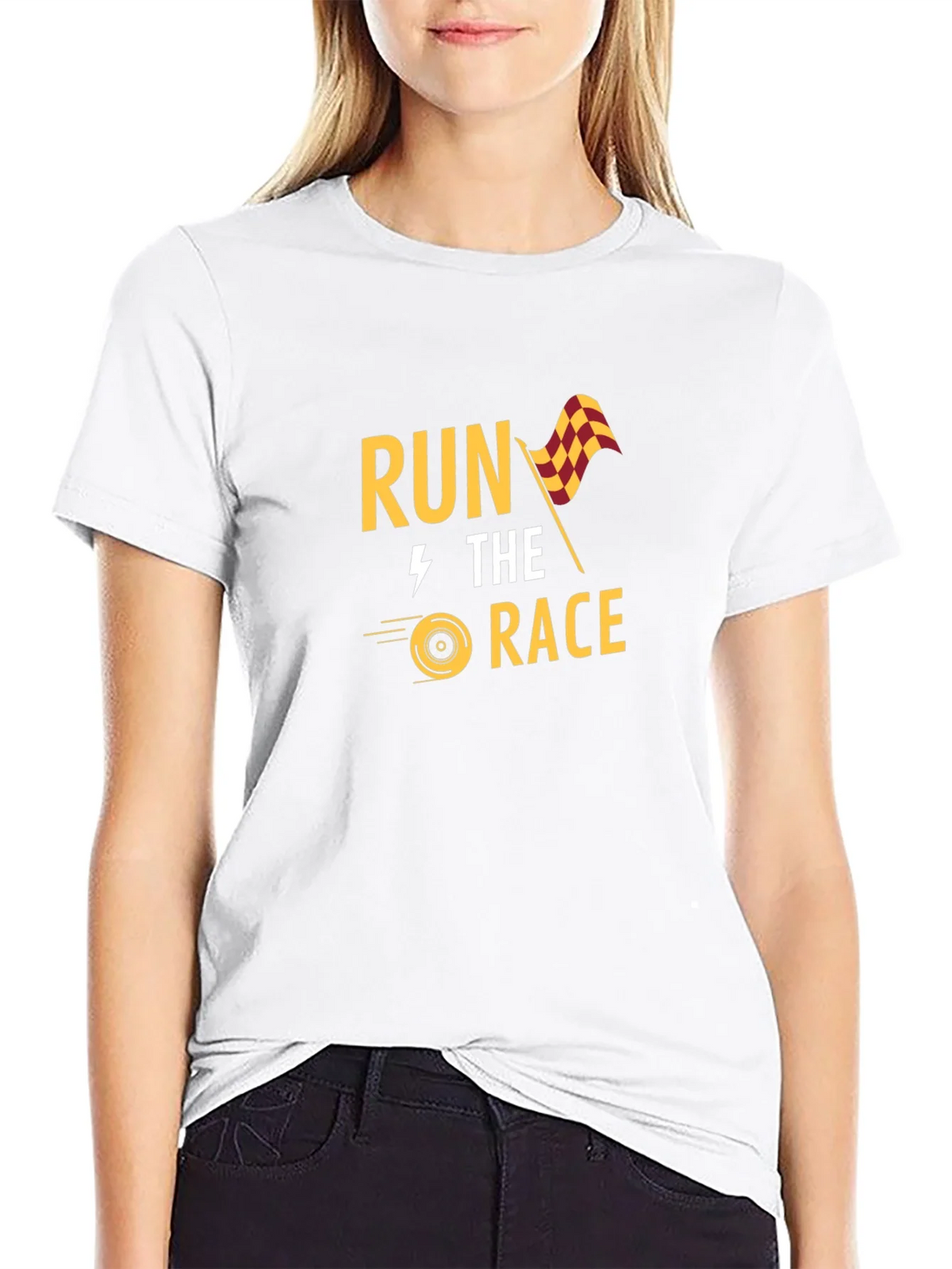 Run the Race Graphic Tee - Black product image 8