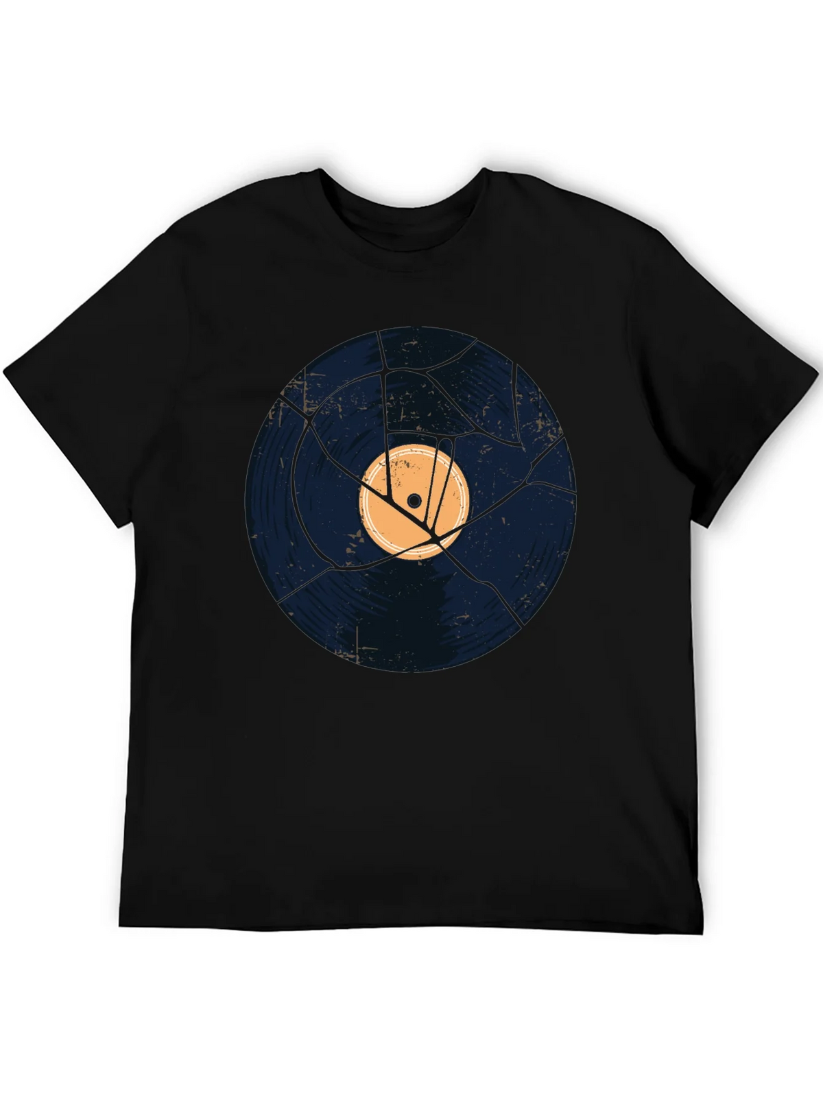 Cracked Record Graphic Tee - Vintage Style product image 5