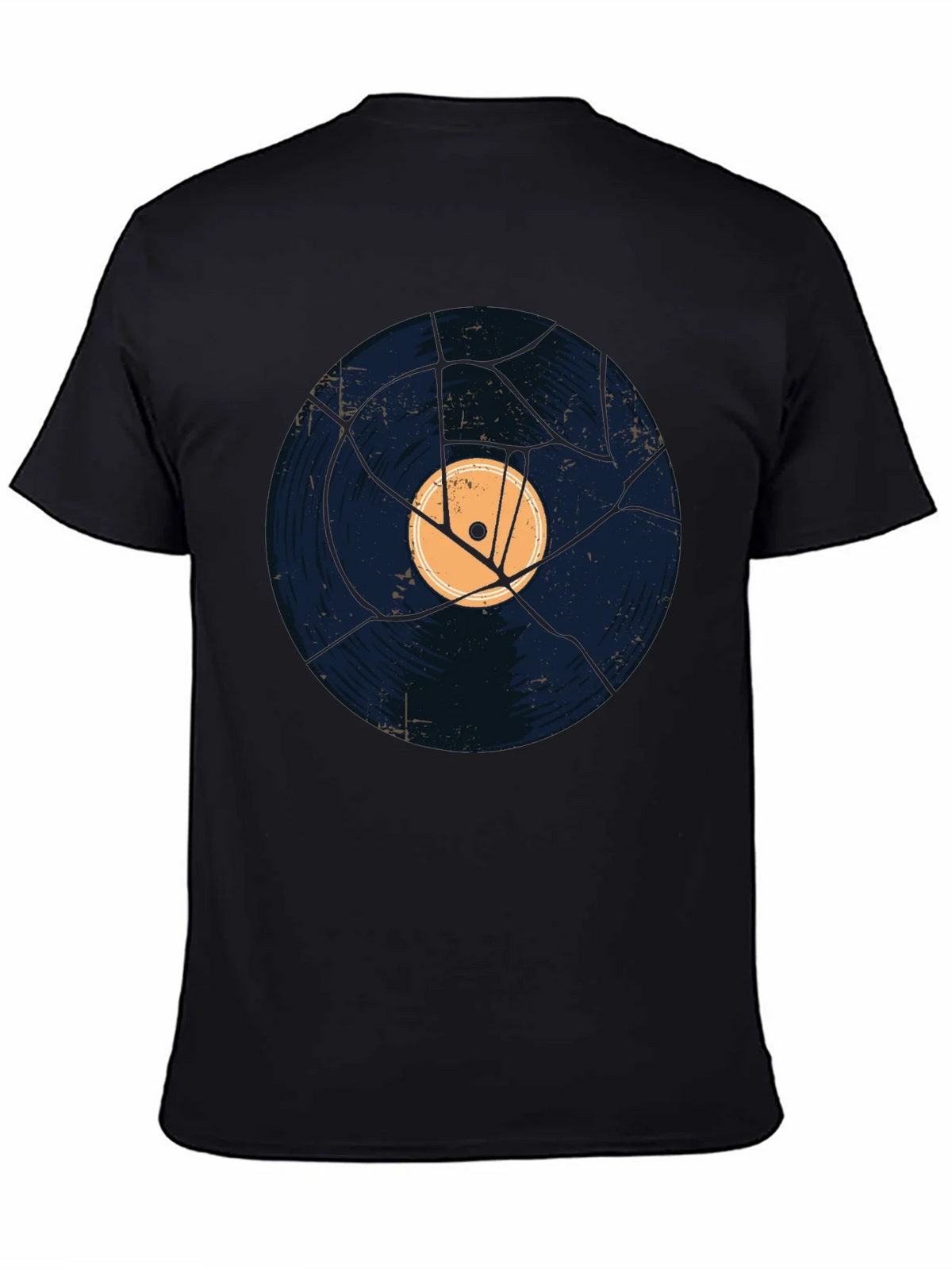 Cracked Record Graphic Tee - Vintage Style product image 4