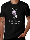 Cute But Dead Inside Black Graphic T-Shirt product image 1