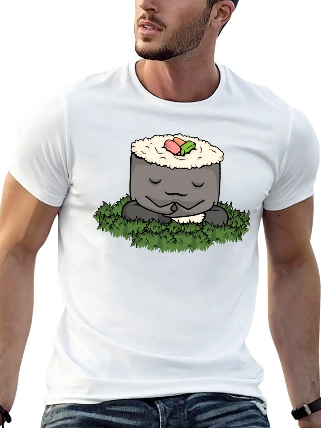 Zen Sushi Meditation T-Shirt - Comfy Tee product image 12