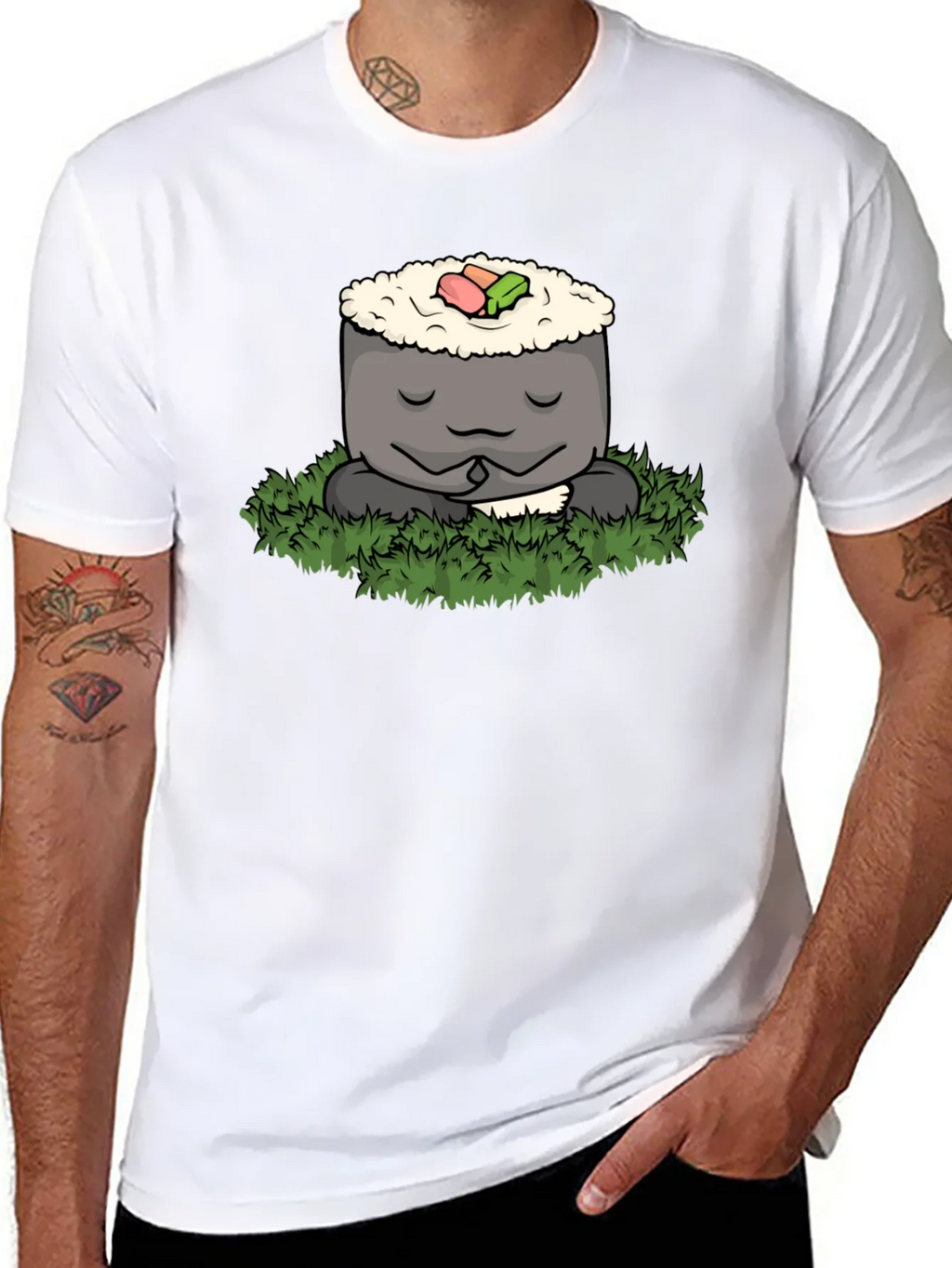 Zen Sushi Meditation T-Shirt - Comfy Tee product image 7