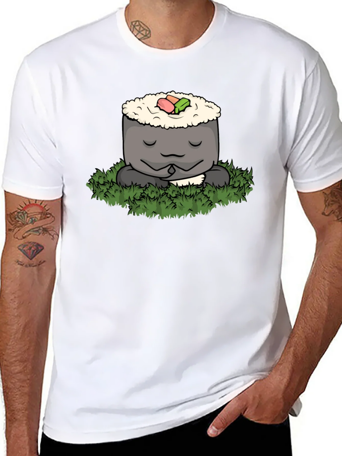 Zen Sushi Meditation T-Shirt - Comfy Tee product image 7