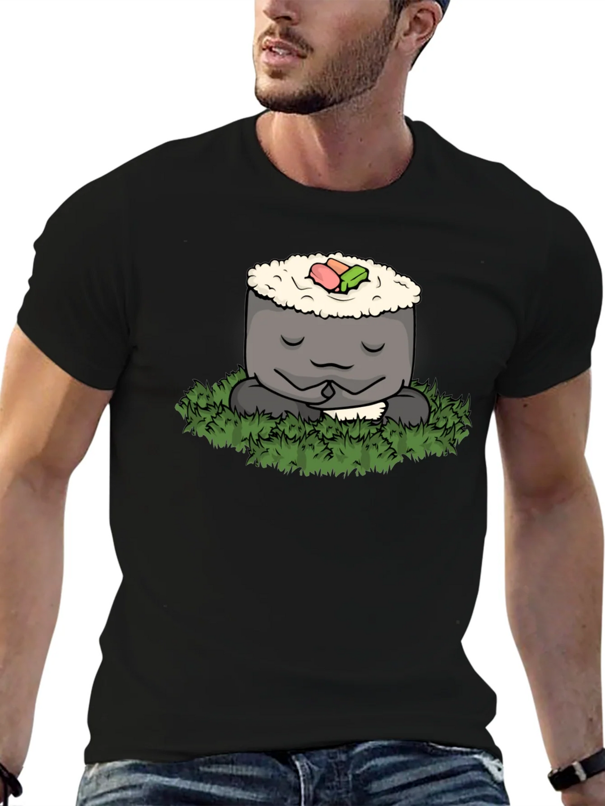 Zen Sushi Meditation T-Shirt - Comfy Tee product image 6
