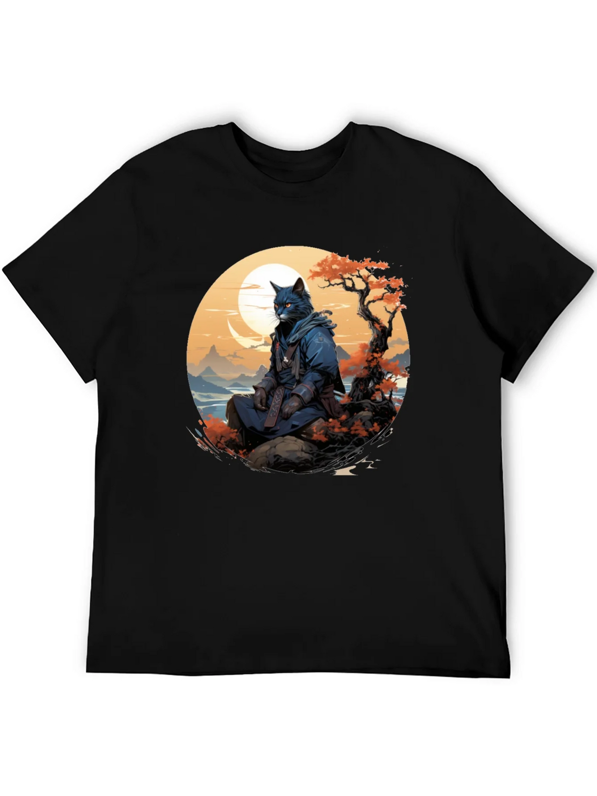 Samurai Cat T-Shirt - Unique Graphic Tee product image 5