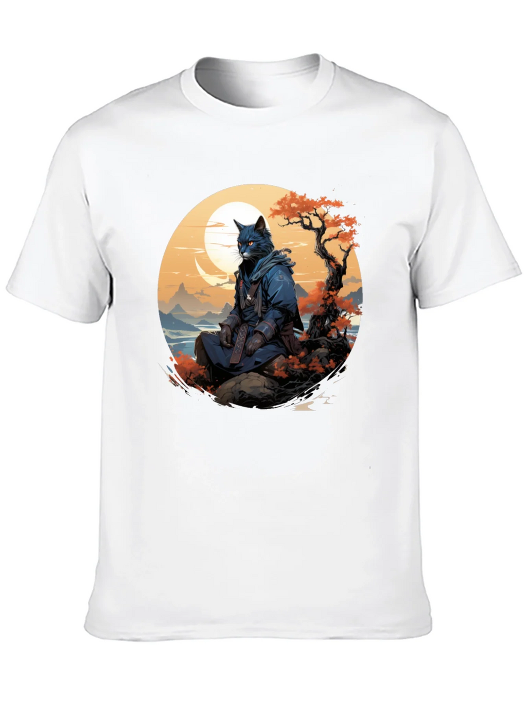 Samurai Cat T-Shirt - Unique Graphic Tee product image 9