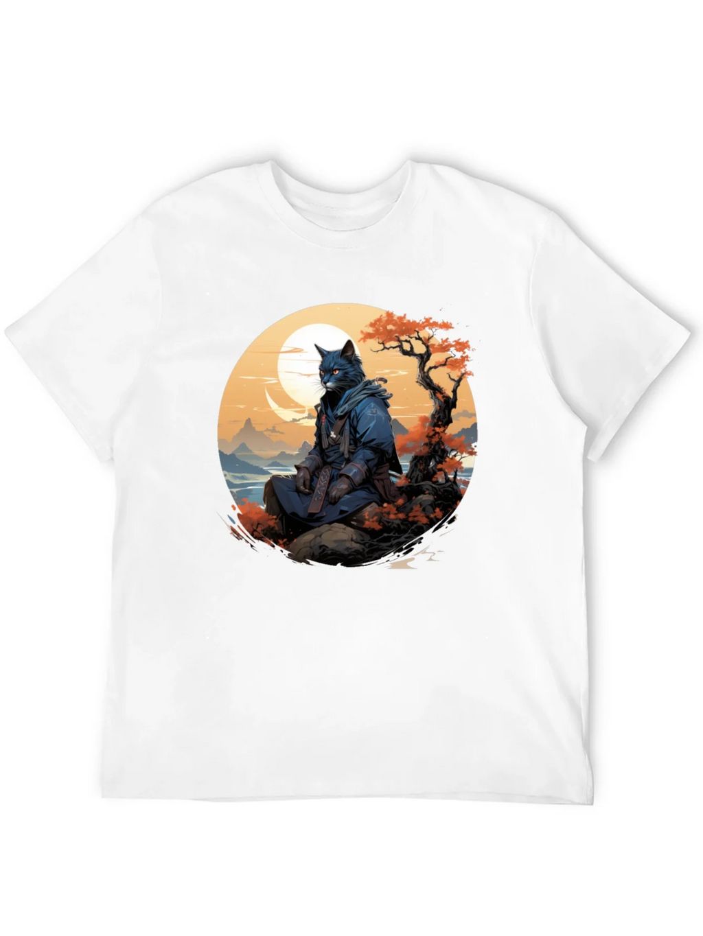 Samurai Cat T-Shirt - Unique Graphic Tee product image 11