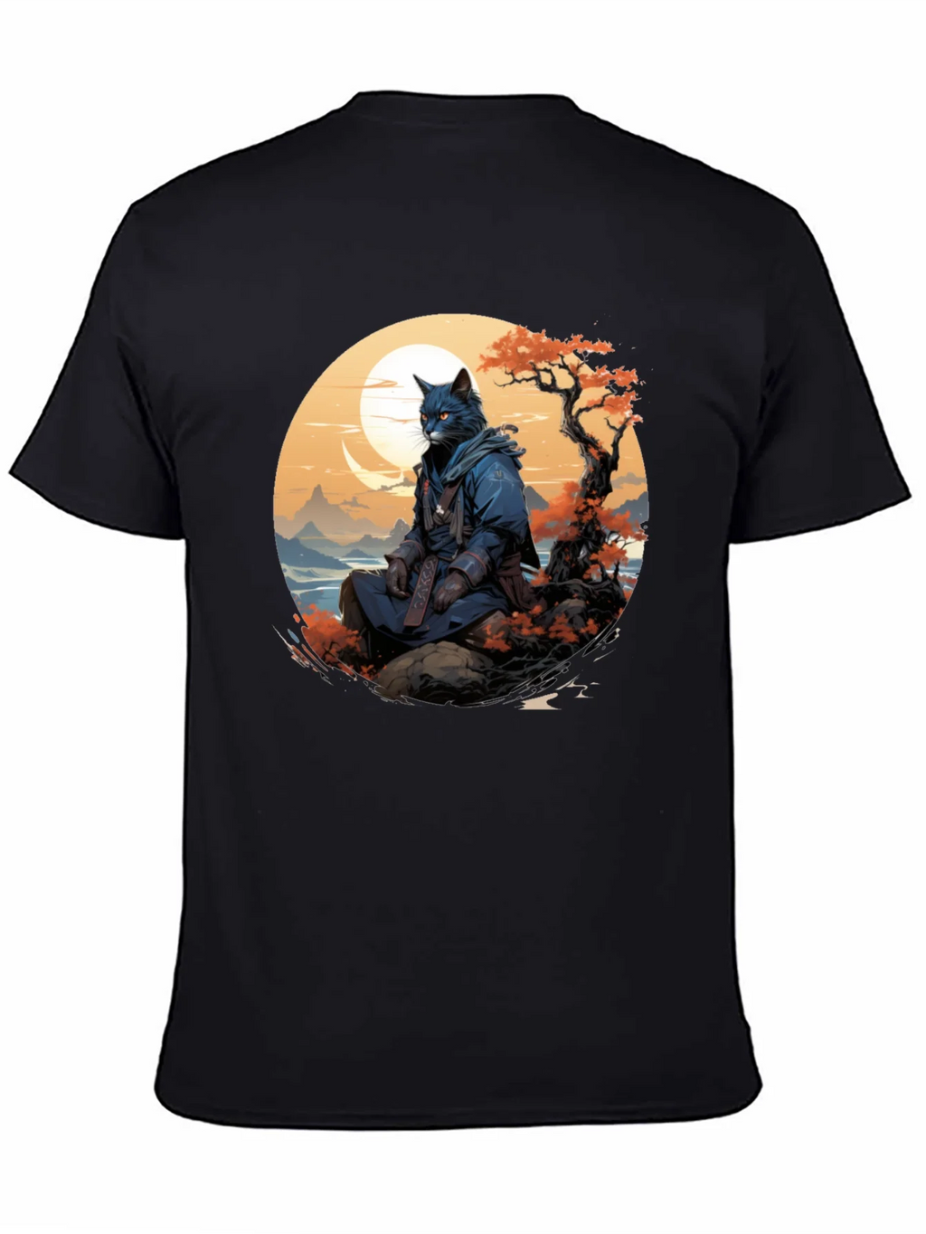 Samurai Cat T-Shirt - Unique Graphic Tee product image 4