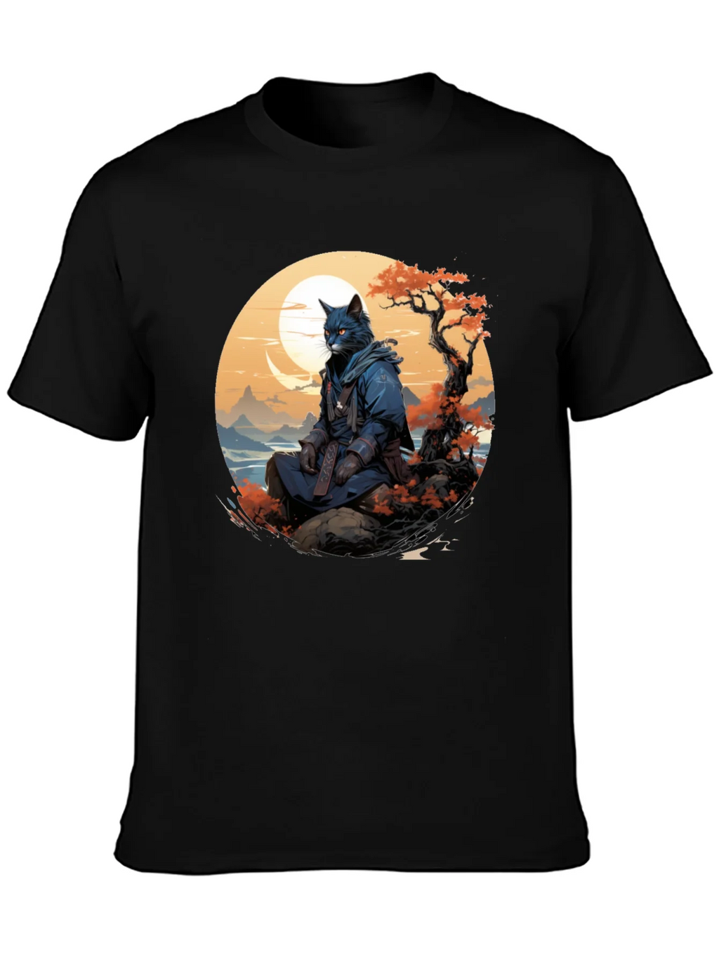 Samurai Cat T-Shirt - Unique Graphic Tee product image 3