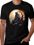 Samurai Cat T-Shirt - Unique Graphic Tee product image 1