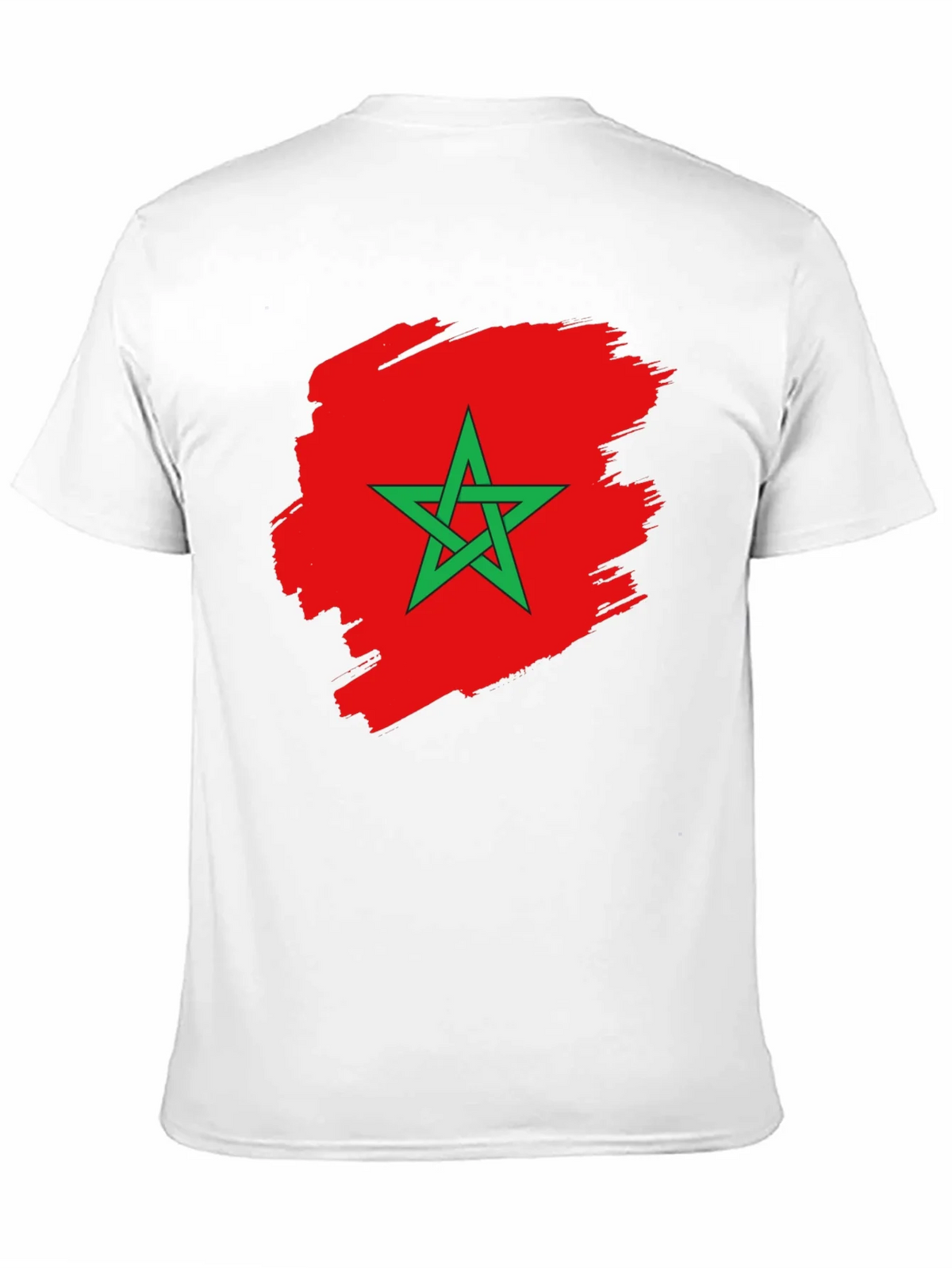 Morocco Flag T-Shirt - Black Cotton Tee product image 10