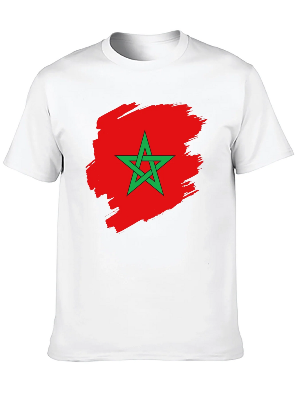 Morocco Flag T-Shirt - Black Cotton Tee product image 9