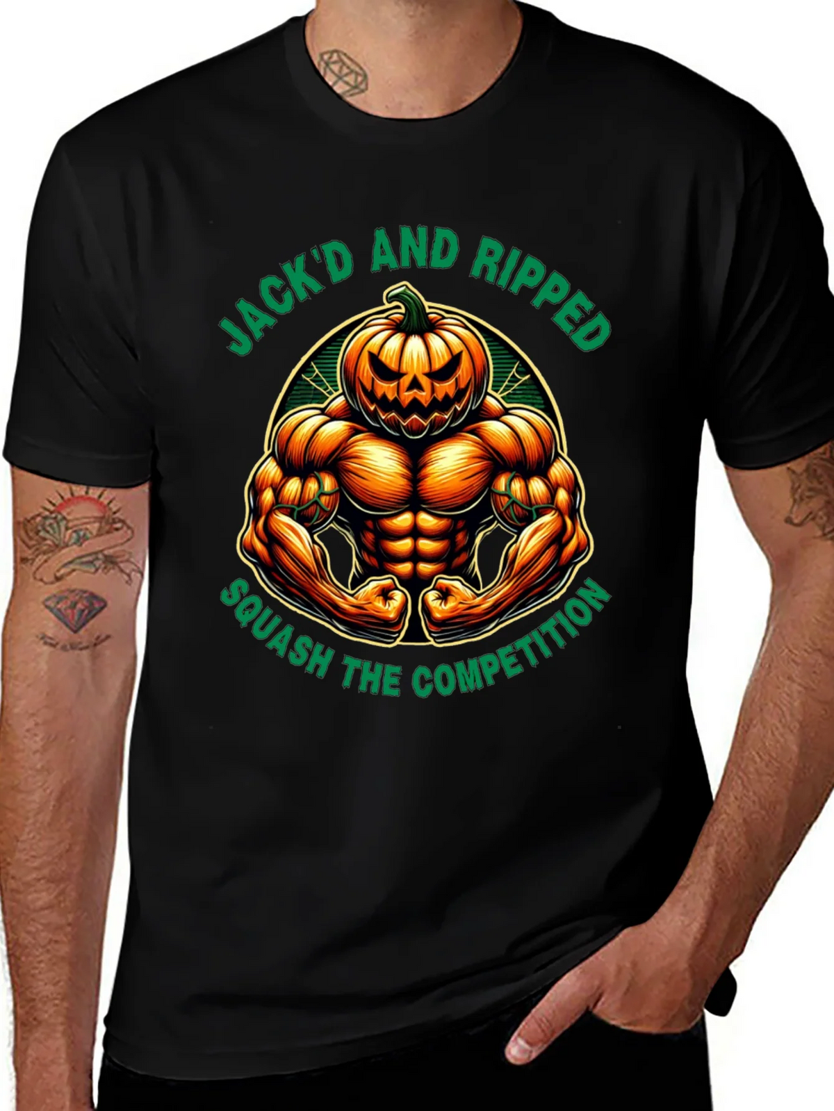 Jackd and Ripped Halloween Gym T-Shirt product image 1