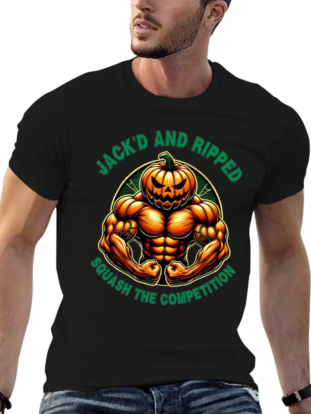 Jackd and Ripped Halloween Gym T-Shirt product image 6