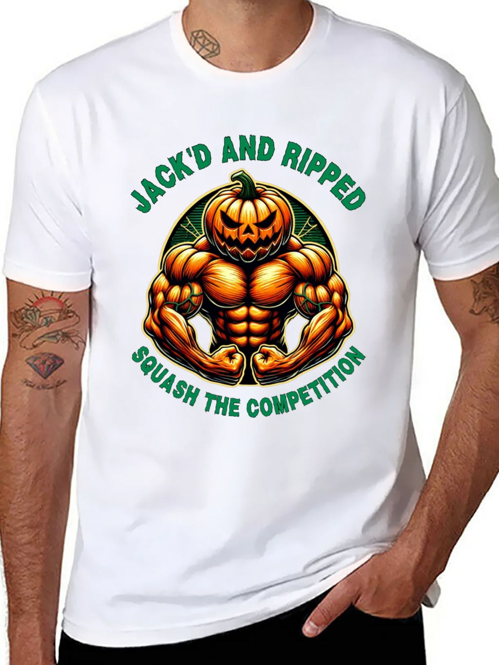 Jackd and Ripped Halloween Gym T-Shirt product image 7