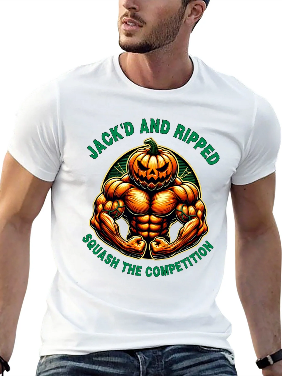 Jackd and Ripped Halloween Gym T-Shirt product image 12