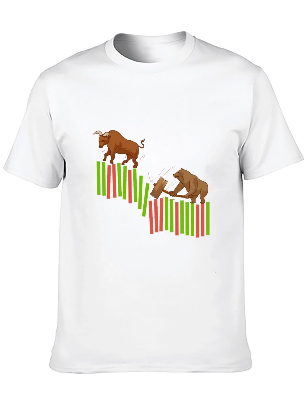 Bull and Bear Market Graphic T-Shirt product image 9