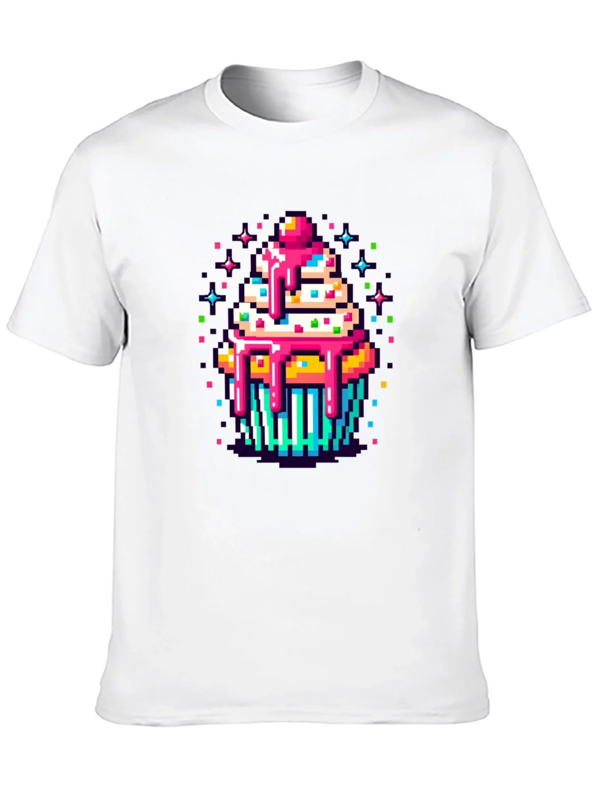 Pixel Art Cupcake Graphic Tee - Sweet Style! product image 9