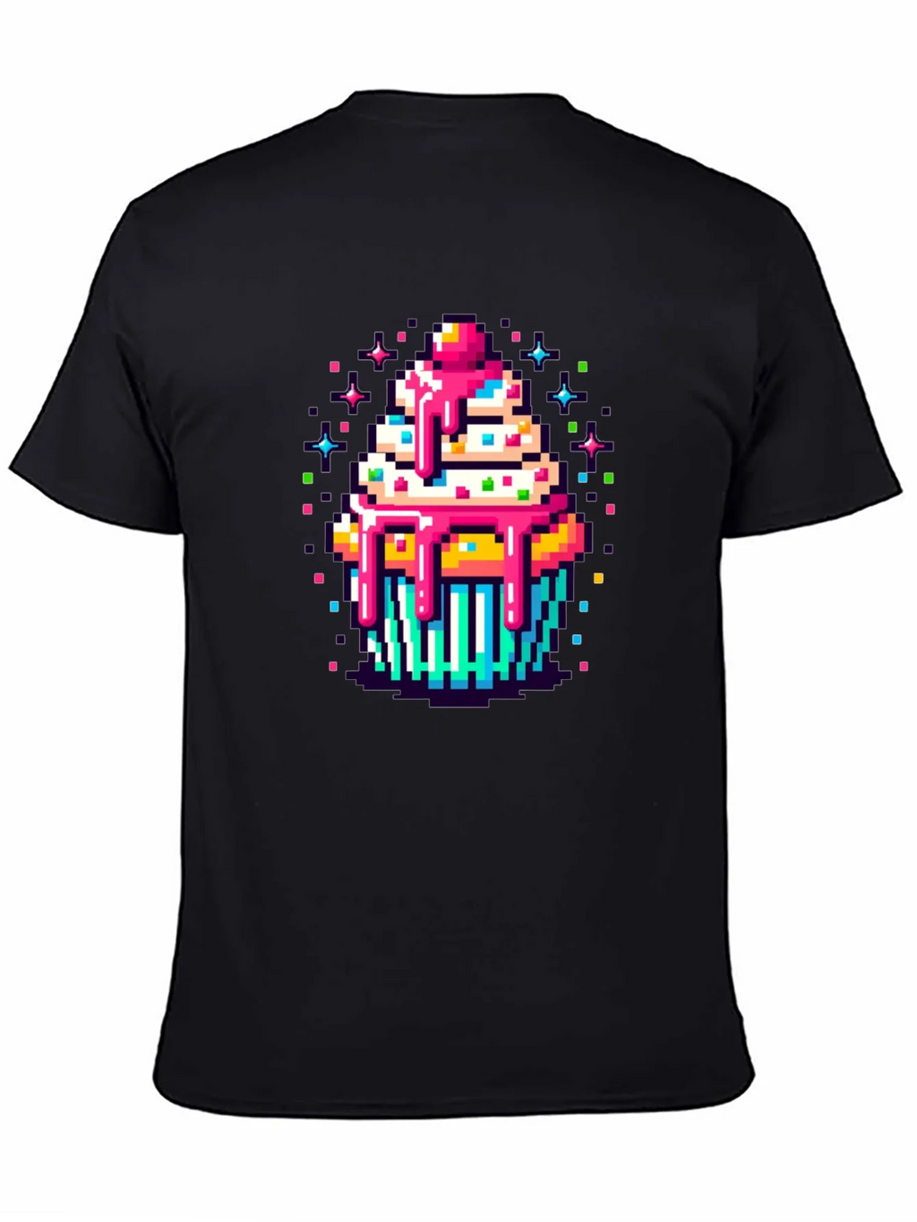 Pixel Art Cupcake Graphic Tee - Sweet Style! product image 4