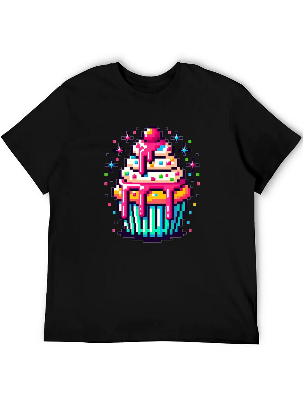 Pixel Art Cupcake Graphic Tee - Sweet Style! product image 5