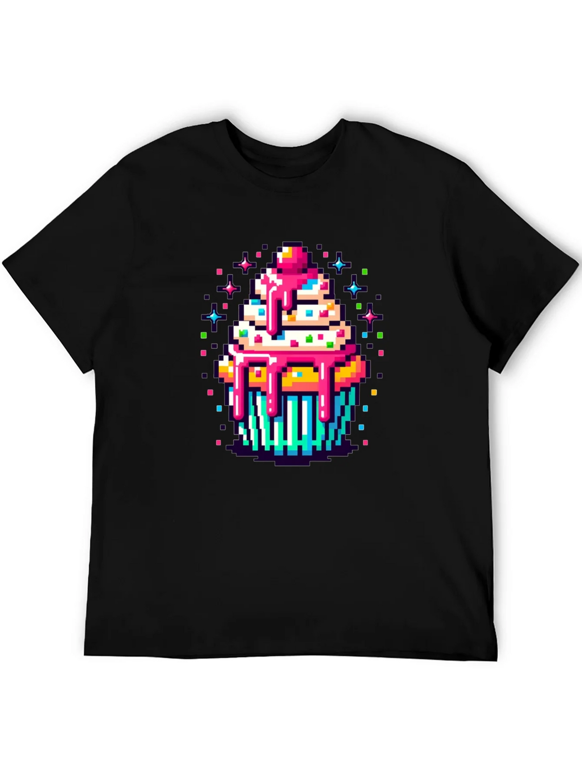 Pixel Art Cupcake Graphic Tee - Sweet Style! product image 5