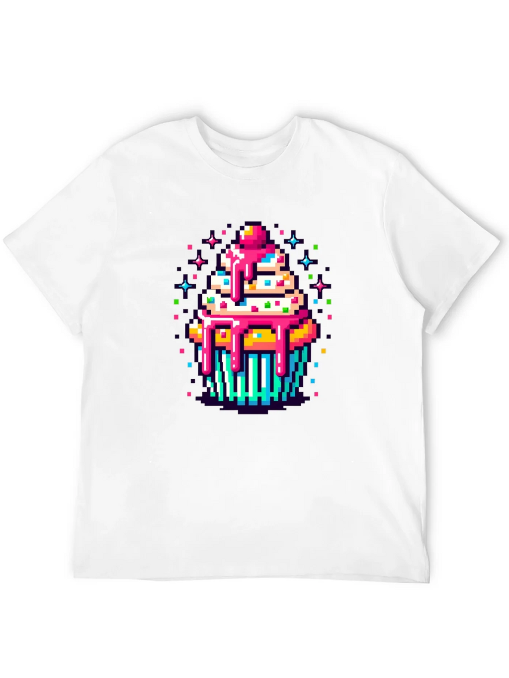Pixel Art Cupcake Graphic Tee - Sweet Style! product image 11