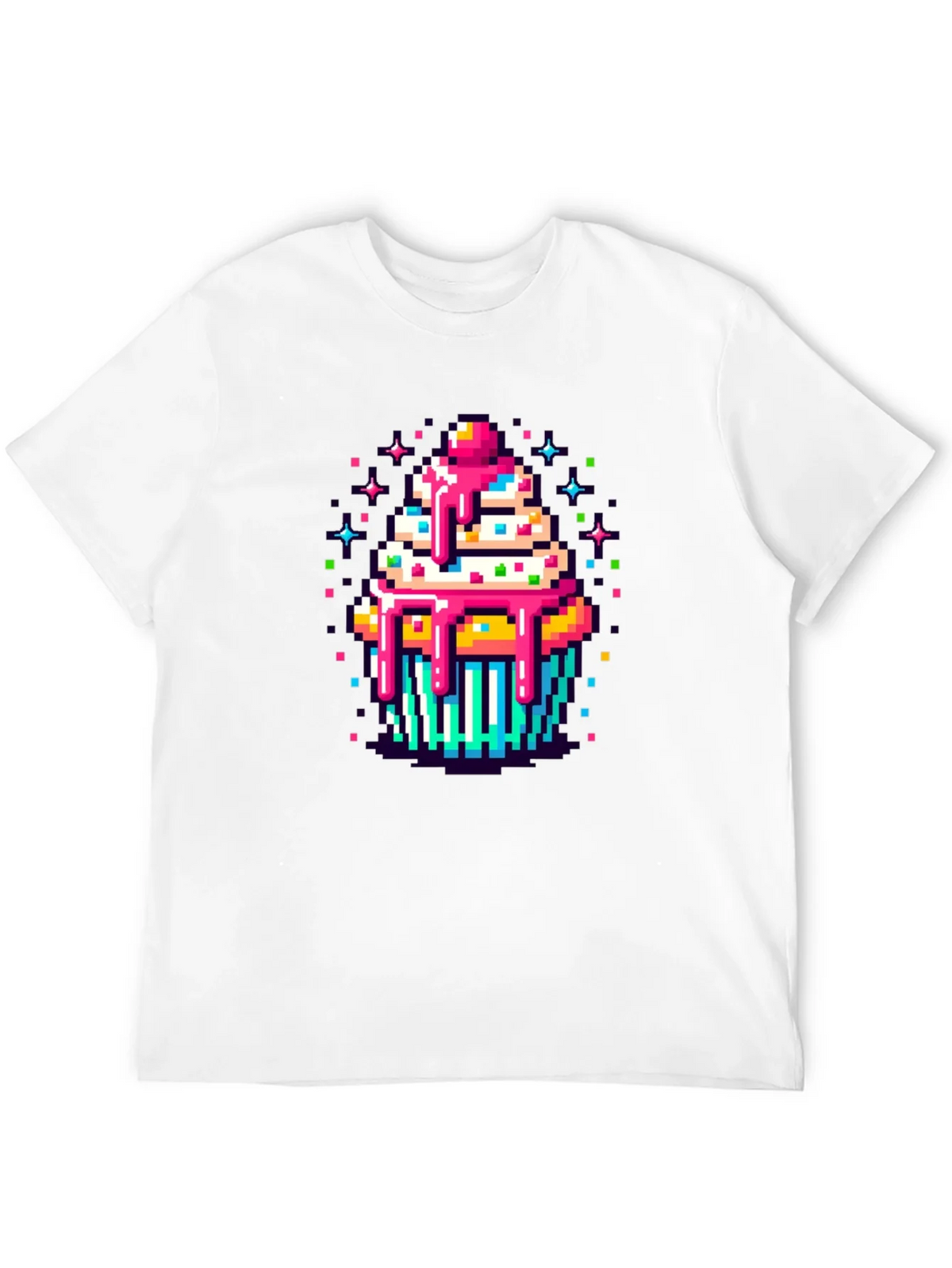 Pixel Art Cupcake Graphic Tee - Sweet Style! product image 11