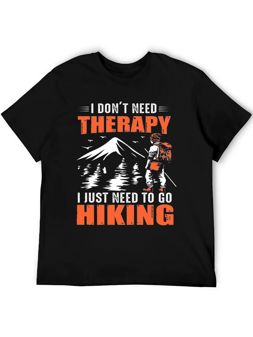 Hiking Therapy Graphic T-Shirt product image 1