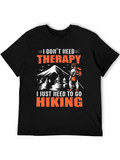 Hiking Therapy Graphic T-Shirt product image 1