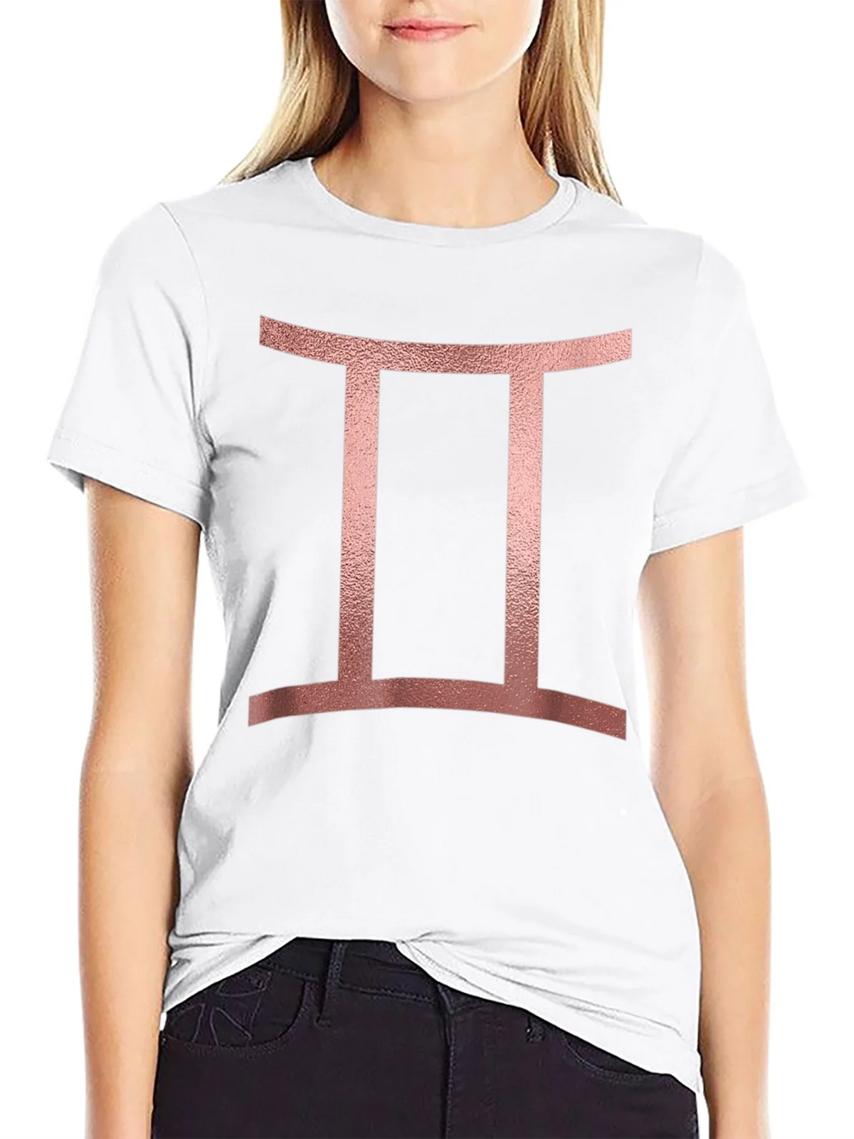 Gemini Zodiac Sign T-Shirt - Black Tee product image 5