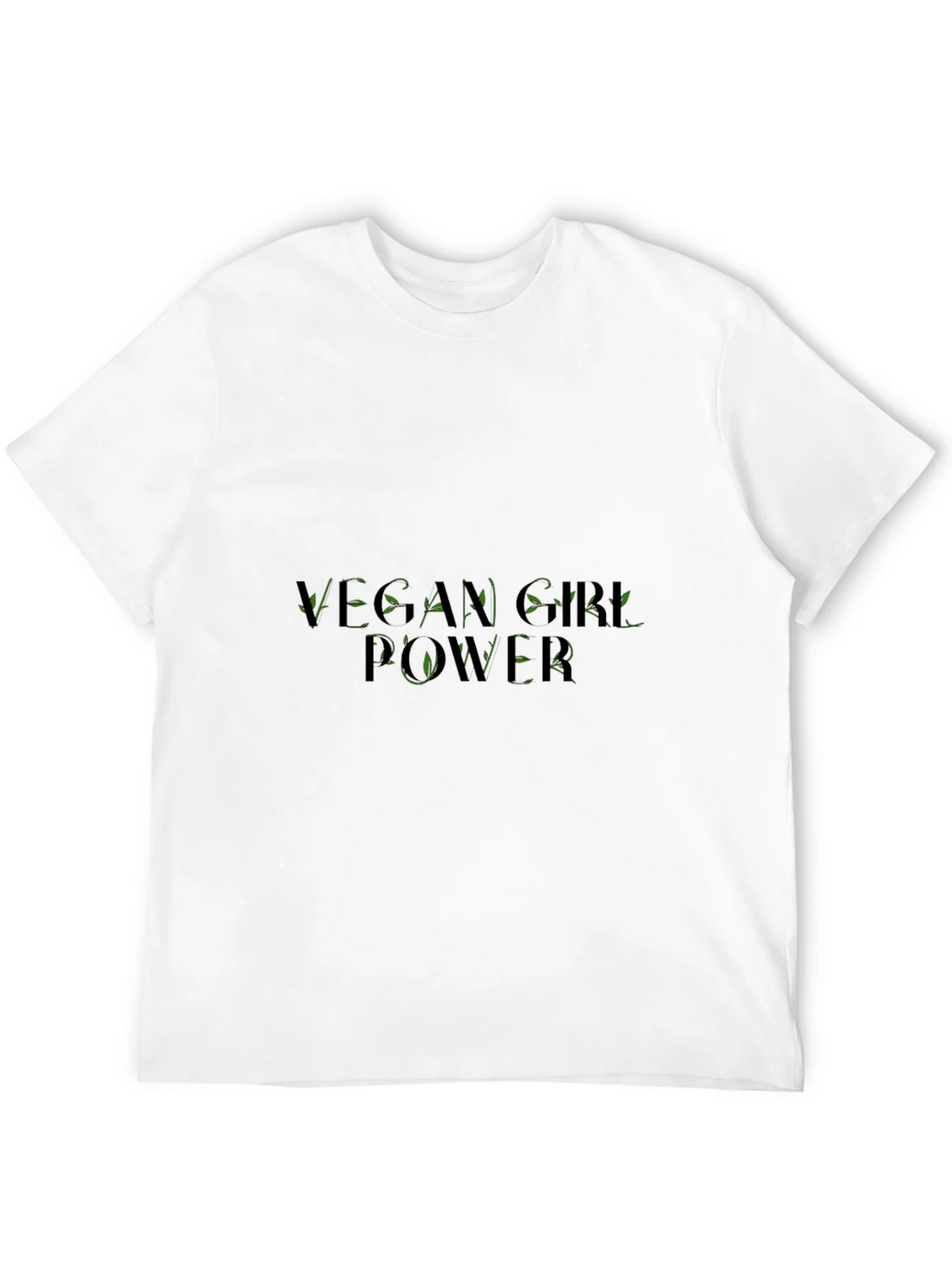 Vegan Girl Power Tee - Black Cotton Graphic T-Shirt product image 11