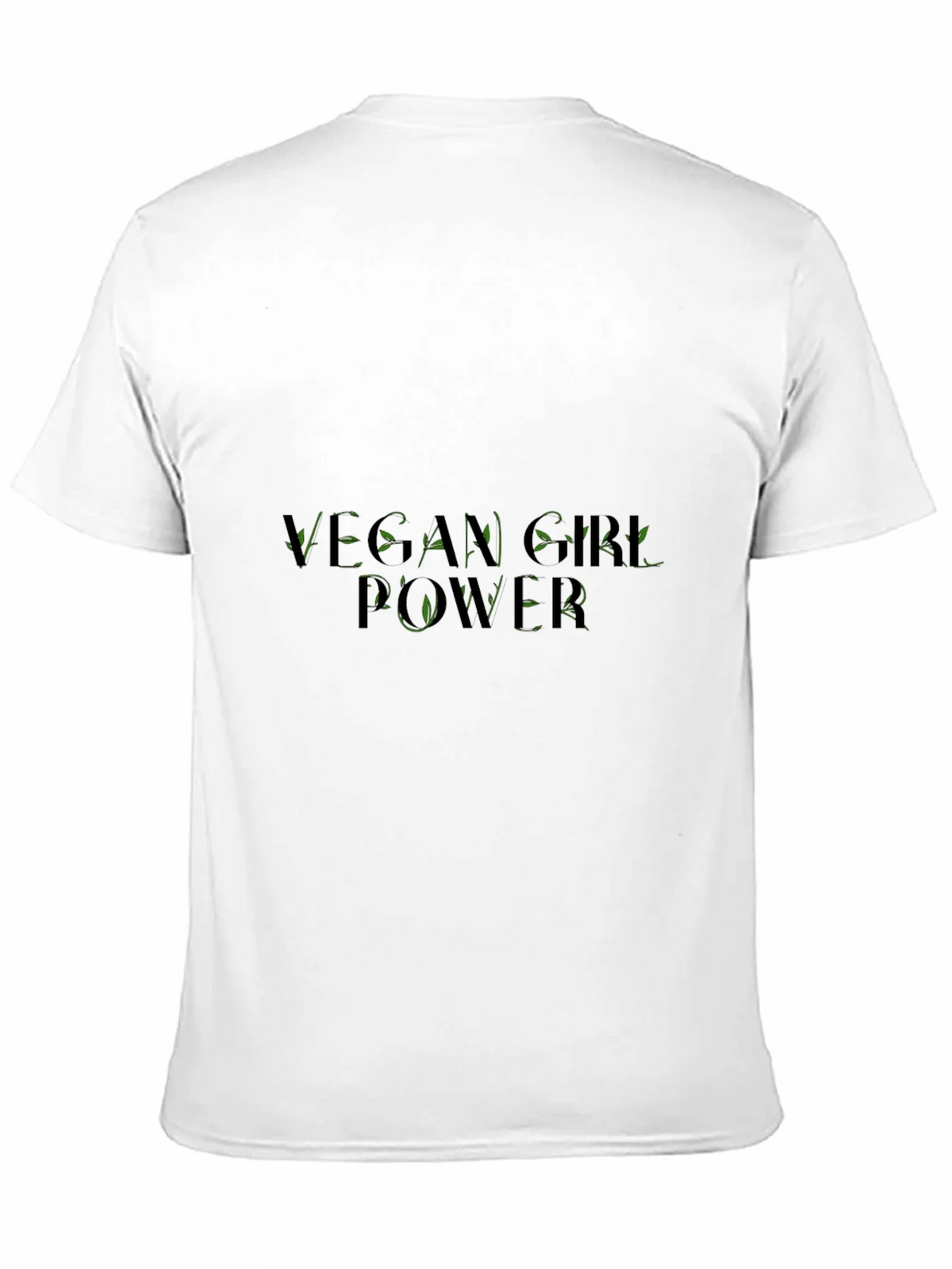 Vegan Girl Power Tee - Black Cotton Graphic T-Shirt product image 10