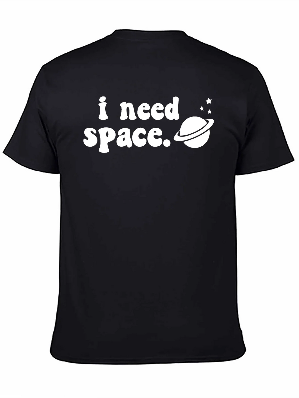 I Need Space Graphic Tee - Black T-Shirt product image 4