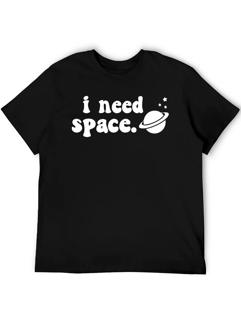 I Need Space Graphic Tee - Black T-Shirt product image 5