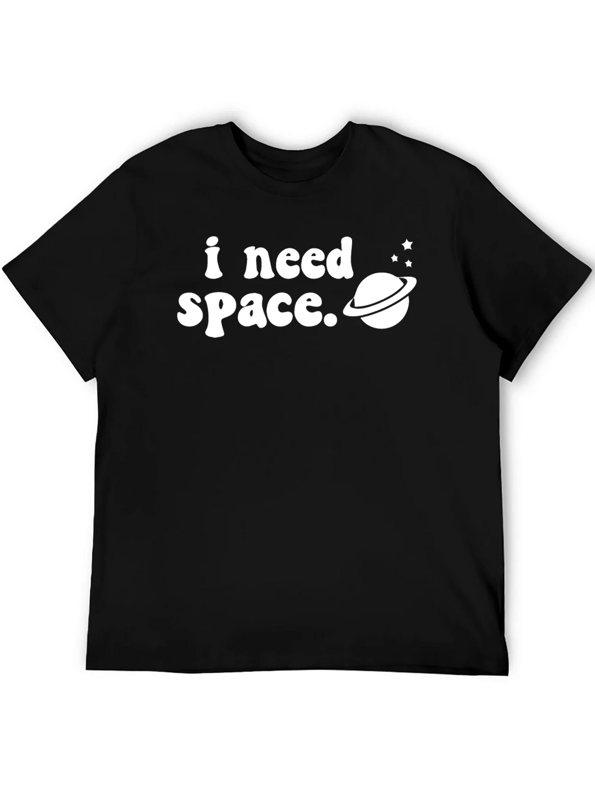 I Need Space Graphic Tee - Black T-Shirt product image 5