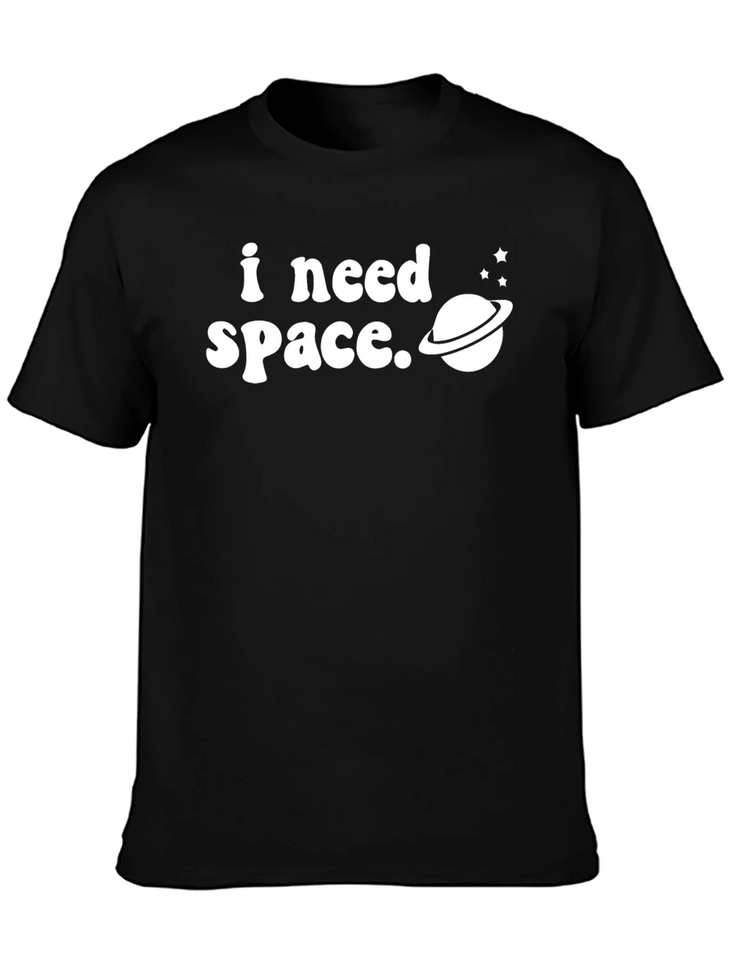 I Need Space Graphic Tee - Black T-Shirt product image 3