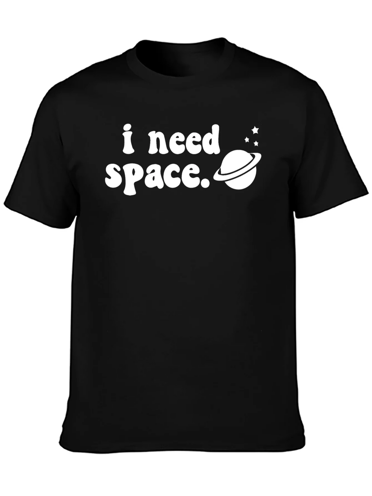 I Need Space Graphic Tee - Black T-Shirt product image 3