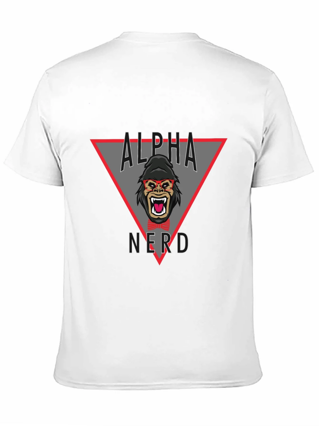 Alpha Nerd Graphic Tee - Black Cotton T-Shirt product image 9
