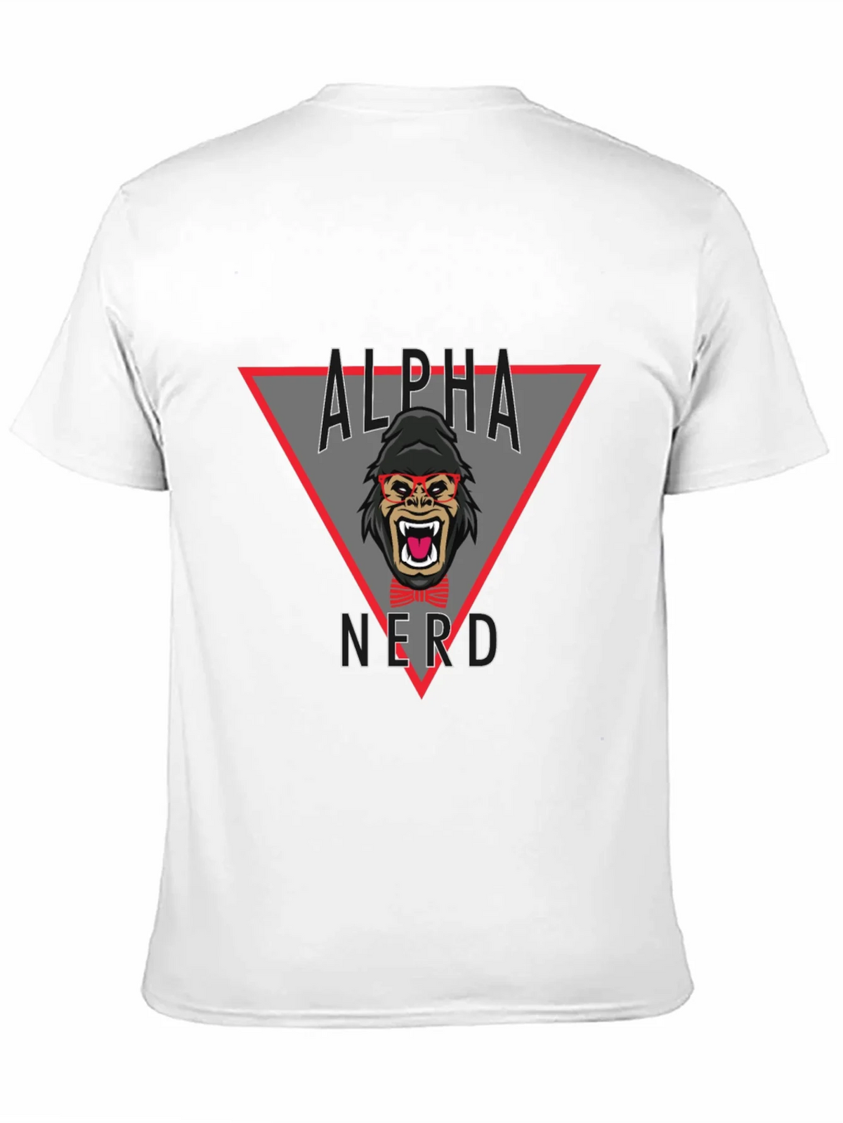 Alpha Nerd Graphic Tee - Black Cotton T-Shirt product image 9