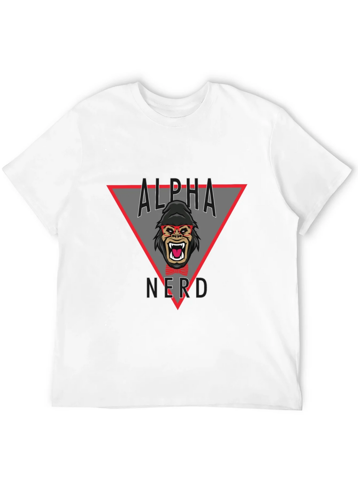 Alpha Nerd Graphic Tee - Black Cotton T-Shirt product image 10