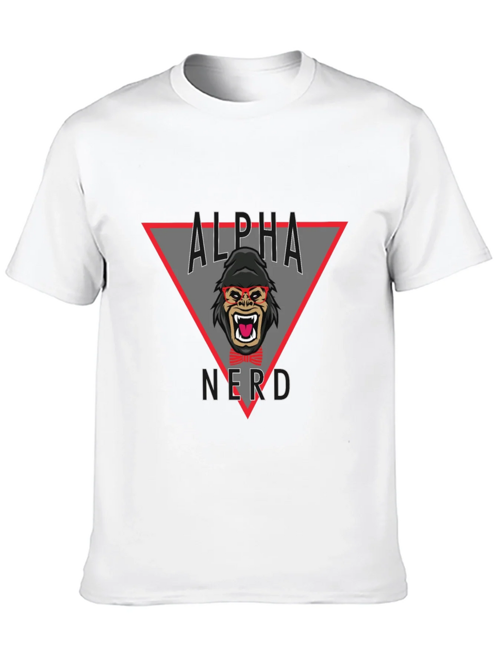 Alpha Nerd Graphic Tee - Black Cotton T-Shirt product image 8