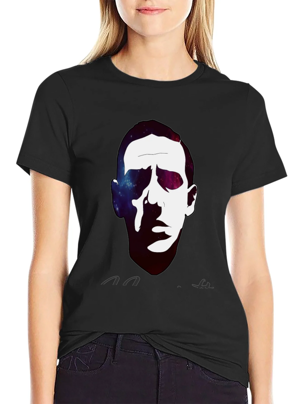 Cosmic Portrait Black T-Shirt product image 2