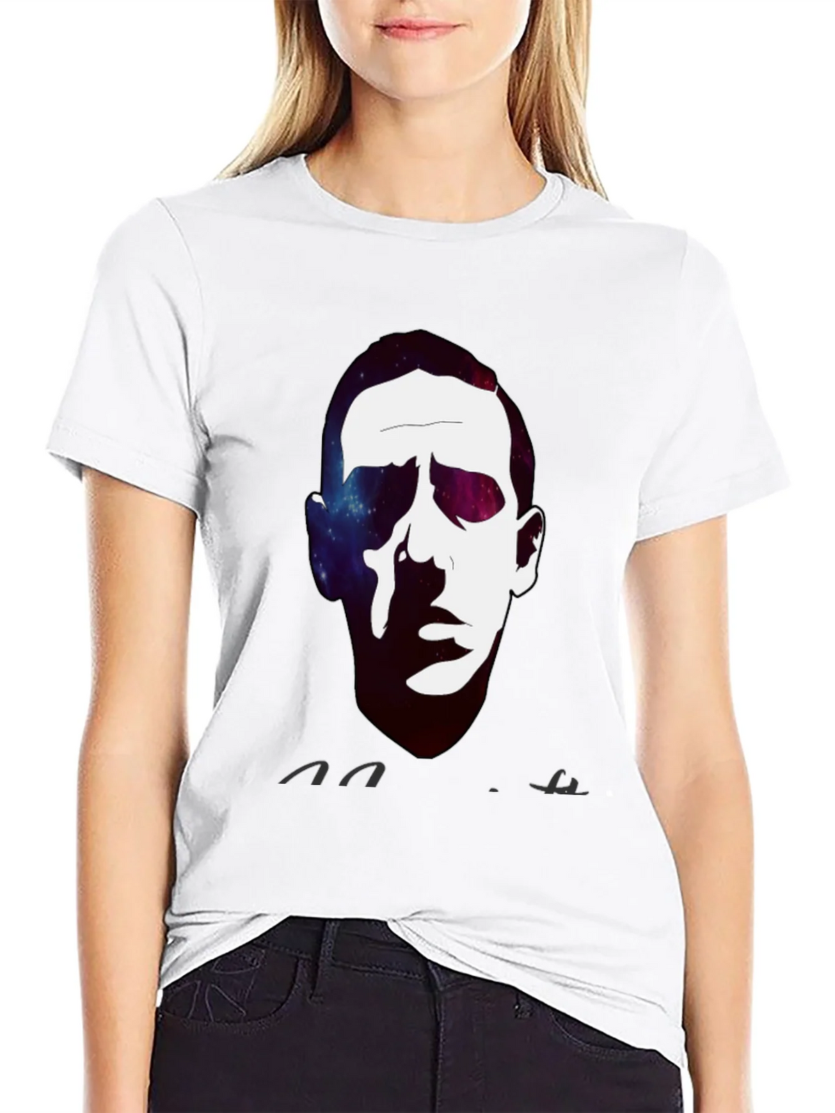 Cosmic Portrait Black T-Shirt product image 8