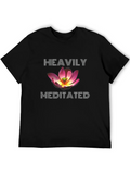 Heavily Meditated Lotus T-Shirt - Black product image 1