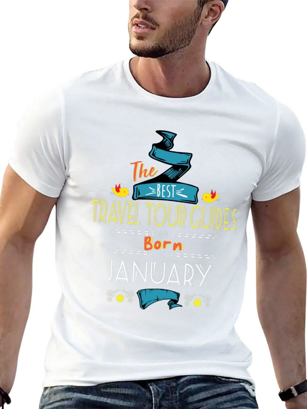 Best Travel Tour Guides Born in January T-Shirt product image 12